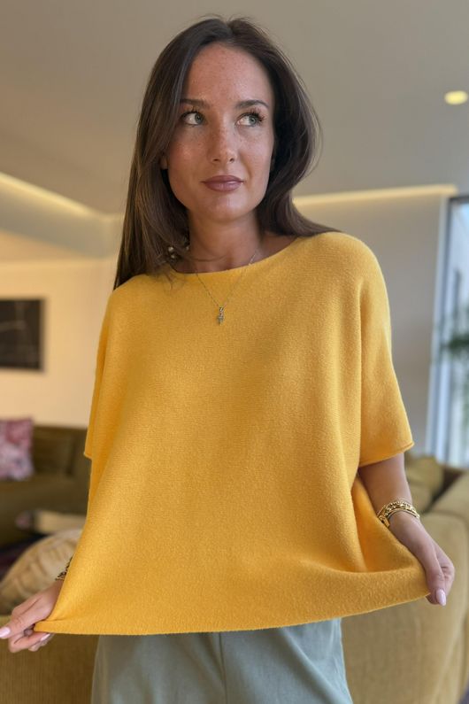 Conrad Layer Knit Mango /50=